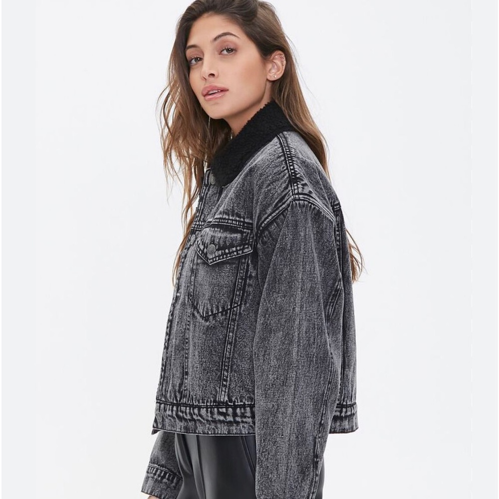 Forever 21 Acid Wash jean coat